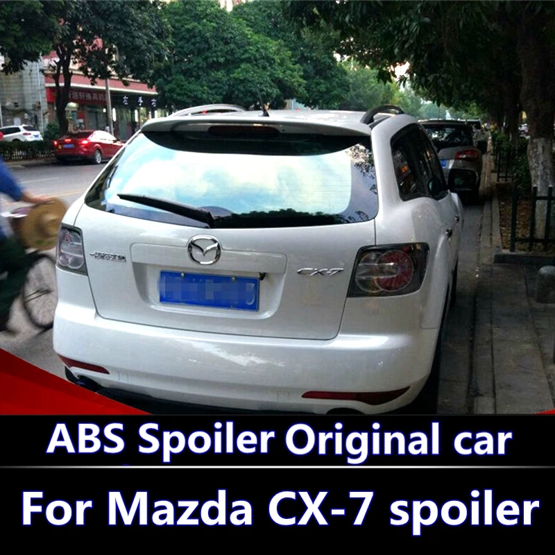 

For Mazda CX-7 2008-2014 Spoiler High Quality ABS Material Car Rear Wing Primer Color Rear Spoiler For Mazda CX-7 CX7 Spoiler