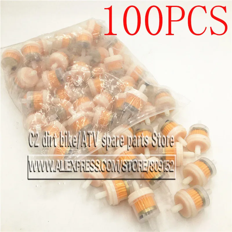 

100Pcs ENGINE INLINE GAS Magnetic FUEL FILTER with Magnet 1/4" 5mm 6mm Fits ATV ROKETA KAZUAM SCOOTER MOTORCYCLE
