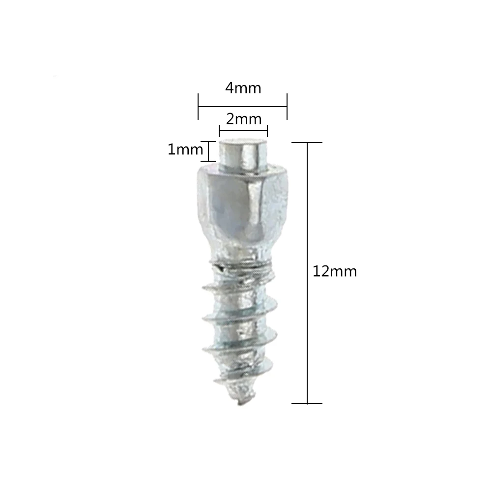 100 шт. 12 мм Стад винт автомобильных шин шпильки Винт снег шипы колеса шины ATV противоскользящие винт, шпилька автомобиль Мотоцикл шины зимние