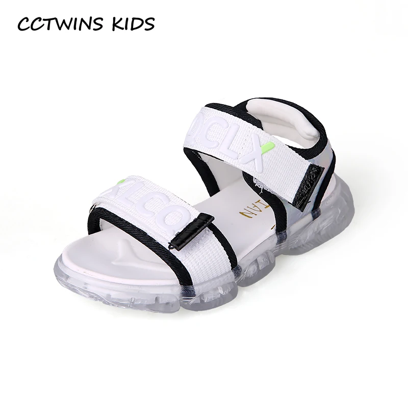 

CCTWINS Kids Shoes 2019 Summer Girls Fashion Clearance Sandals Boys Sports Beach Flats Toddler Children Soft Barefoot Shoe BS348