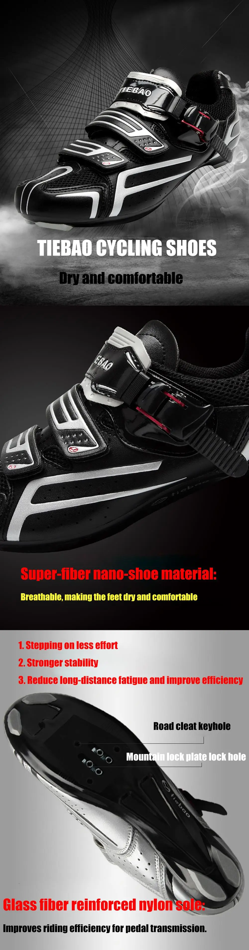 TIEBAO/Обувь для шоссейного велоспорта; коллекция года; Мужская велосипедная обувь; спортивная обувь с самозакрывающимся верхом; профессиональная велосипедная обувь; кроссовки; zapatillas deportivas hombre