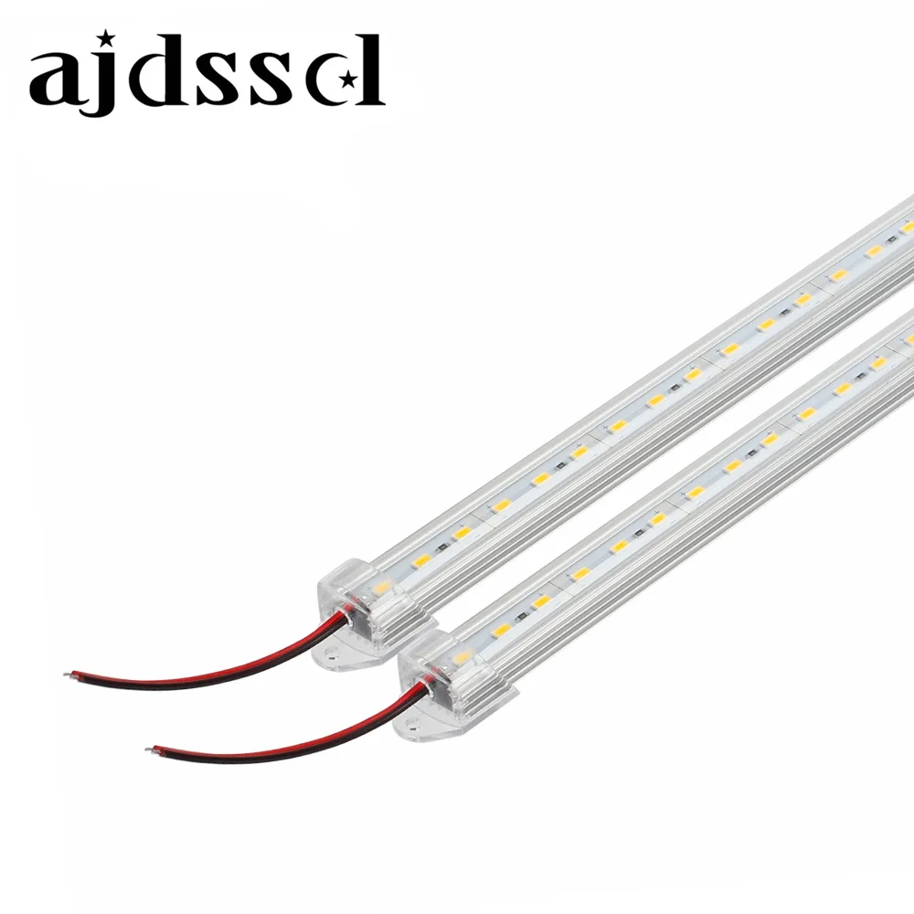 

2pcs*50cm LED bar light 5730 5630 DC12V 36LED Hard Rigid LED Strip Bar Light 5730 with U Aluminium shell +pc cover