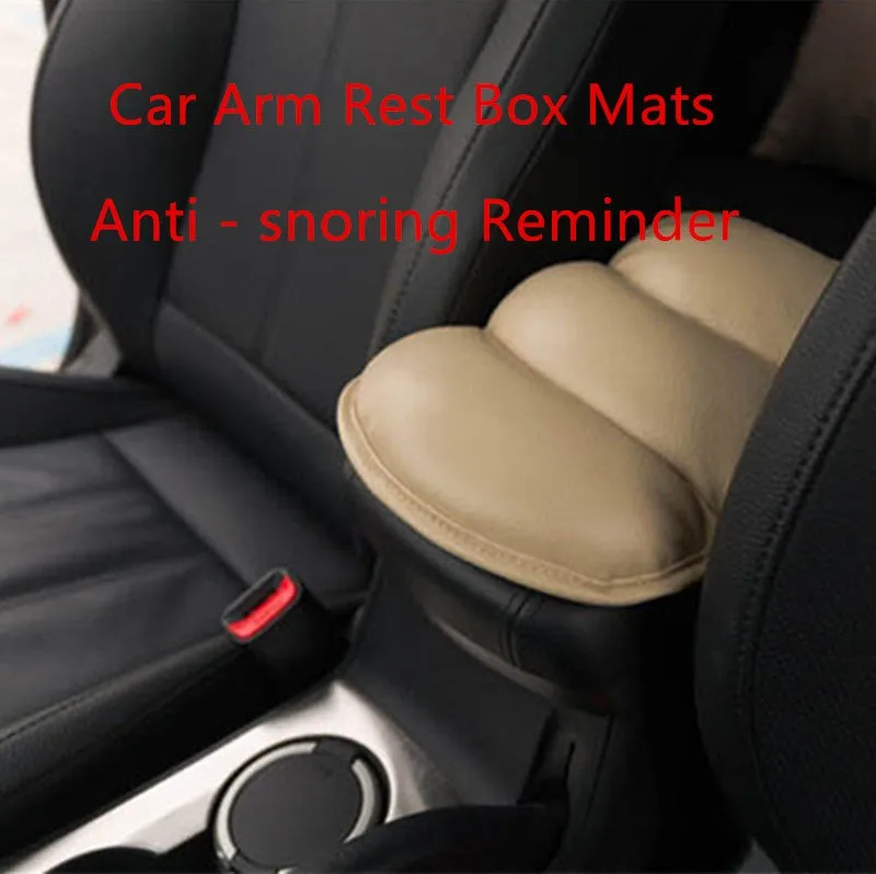 Beige 2016 Bubble Car Arm Rest Box MatsDecoration Car CoverComfortable Driving Anti - snoring Reminder Car Arm Rest Box Mats