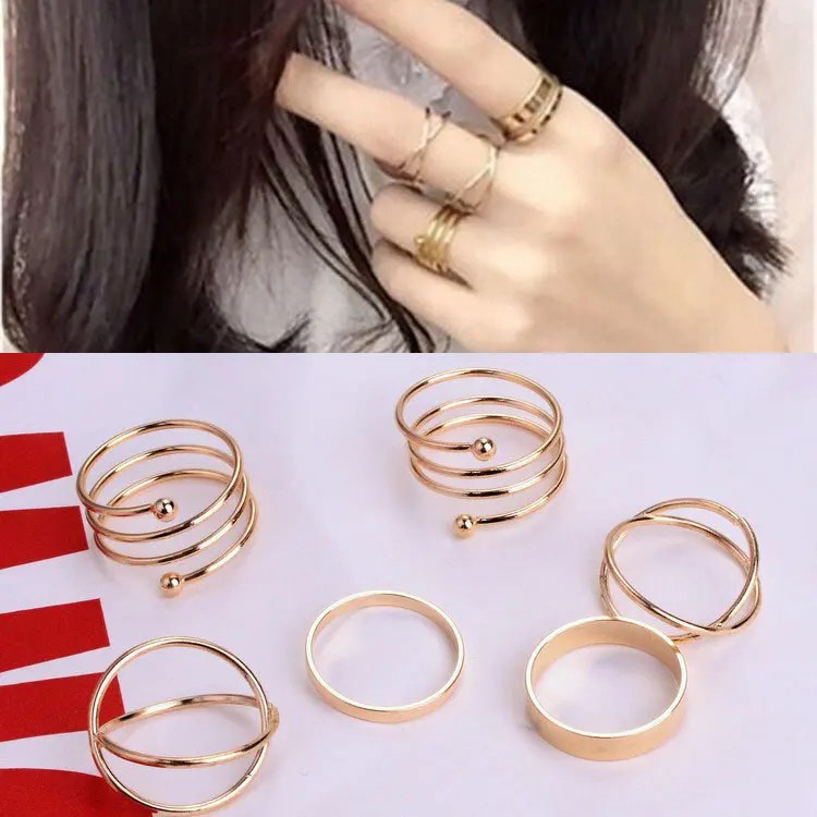 1 Набор, распродажа, кольцо со слоном, модное, золотого цвета, кольца на кастет для женщин, кольца на фаланг пальца, ювелирное изделие, подарок
