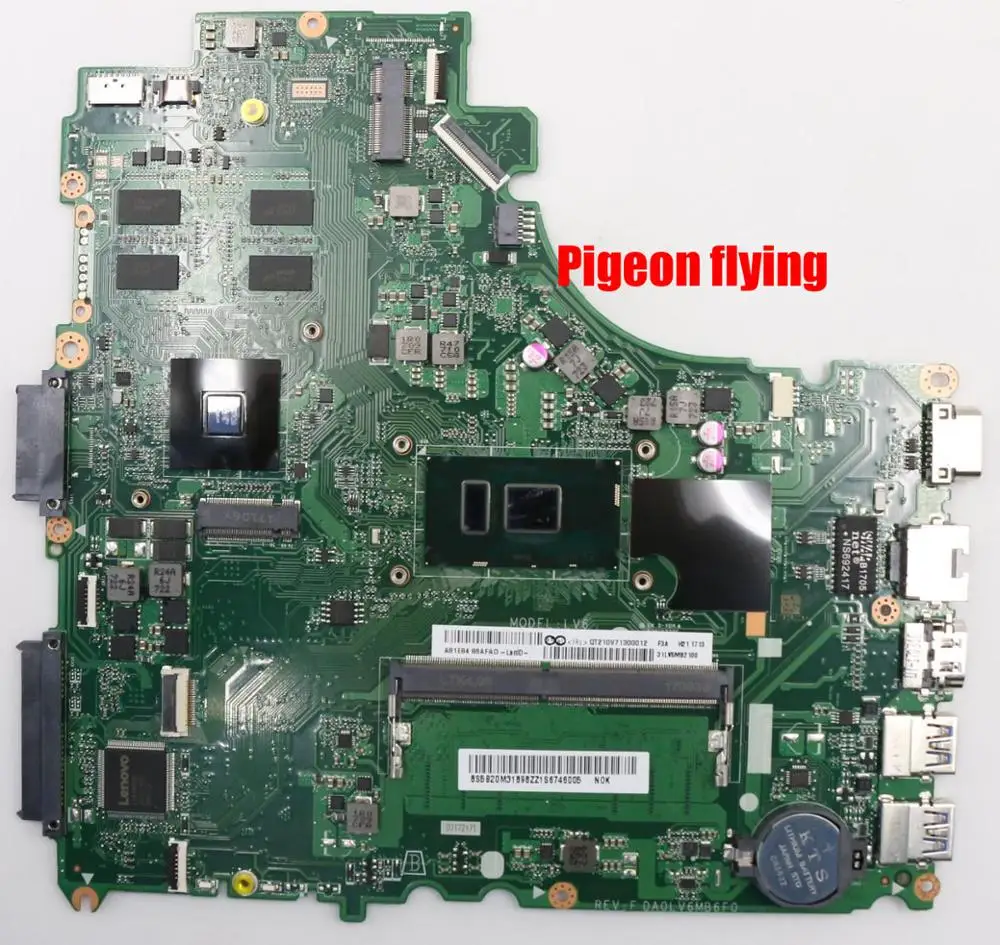 

NEW 80WR for lenovo V510-14IKB laptop motherboard LV6 CPU I5-7200U DIS RAM 4G FRU 5B20M31673 5B20M31993 5B20M31714 100%test OK