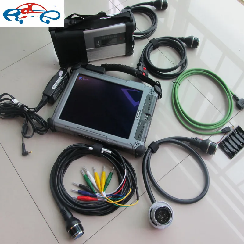  MB Stern C5 MB C5 Mulitplexer + sd c5 ssd software 20199 v + kabel für autos & lkw diagnose + table