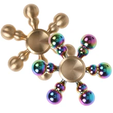 Six Angle Calabash bullet Helix Hexagon Finger Fidget Spinner Hand Six-arm Gyro Hand Finger Spinner Metal Toys