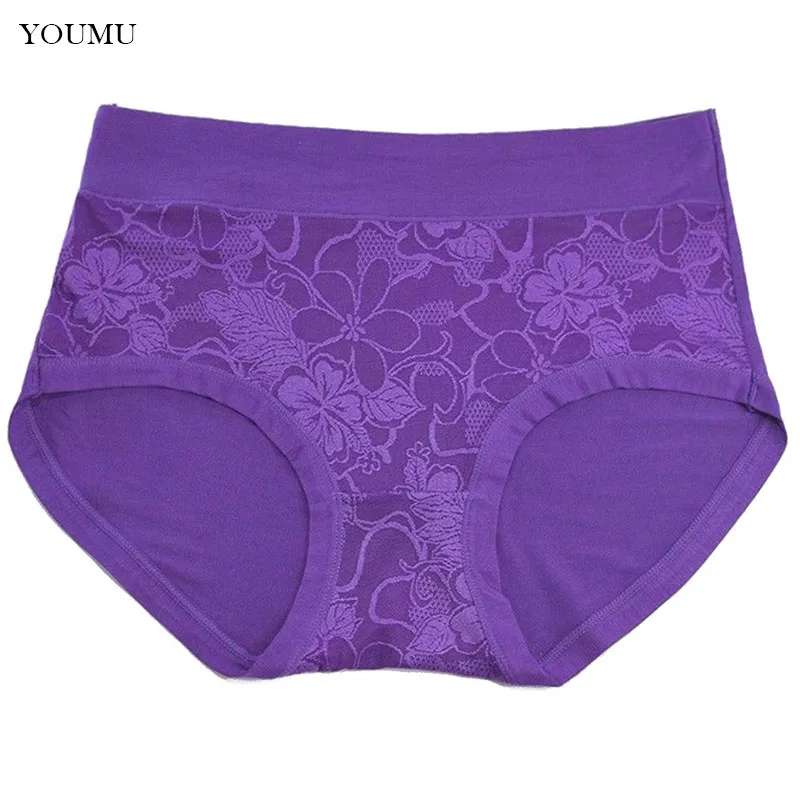 Buy 5pcs/set Women Plus Size Briefs Modal High Waist