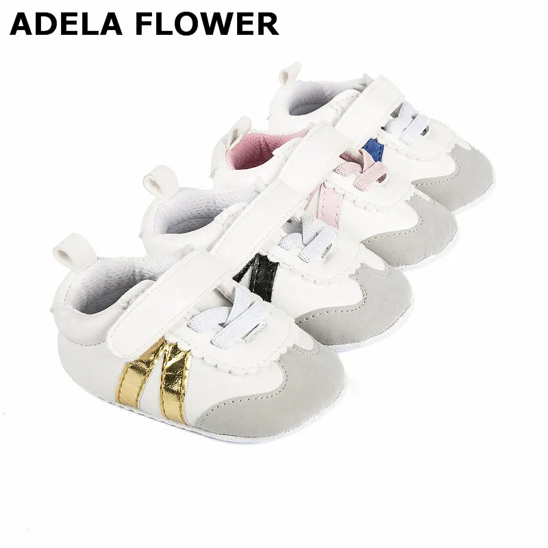 

Adela Flower Fashion Baby Moccasins PU Leather Soft Soled Baby Girl Shoes Newborn Boys Sneakers Toddler First Walker for 0-18M