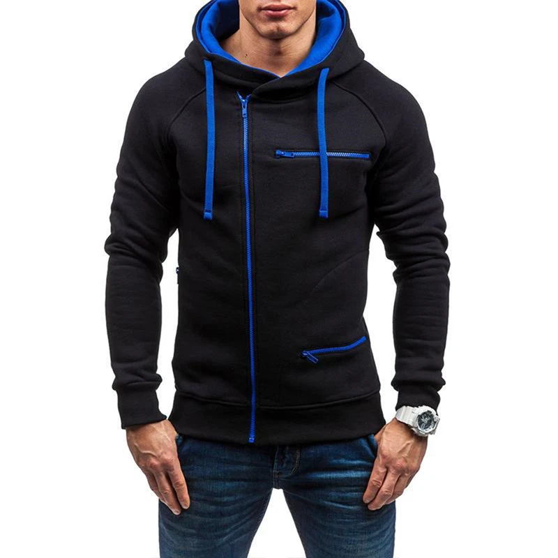 Mens font b Slim b font Fit Sweatshirt Hoody New Fashion Long Sleeve Hooded Outwear Casual