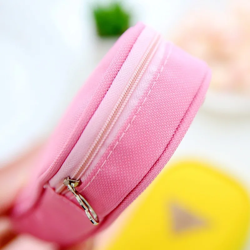 Cute Macaron Colors Big Canvas Pencil Case For Girls Kawaii Pencil Box Pen Case School Supplies Stationery