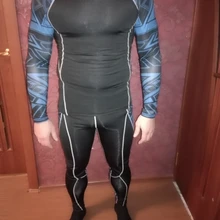 19 термобелье мужские комплекты нижнего белья компрессионное белье Мужская одежда для фитнеса