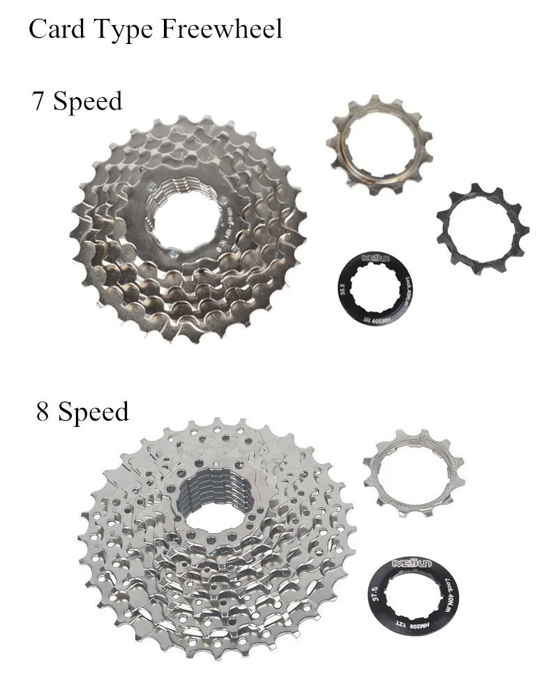 Meijun горный велосипед вращающийся Механизм свободного карты Тип маховик 7/8/9/10 Скорость 11-36 T велосипеда кассета Freewheels