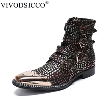 VIVODSICCO/модные классические мужские туфли-Челси; осенние ботинки из мягкой кожи; Мужская водонепроницаемая теплая обувь; удобные мужские ботильоны