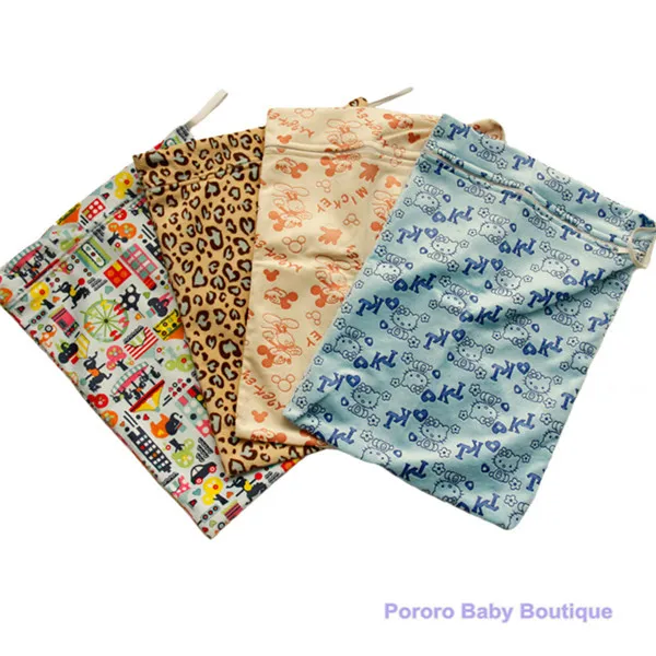 Free shipping new arrival diaper wet bag printed Zippered Eco friendly