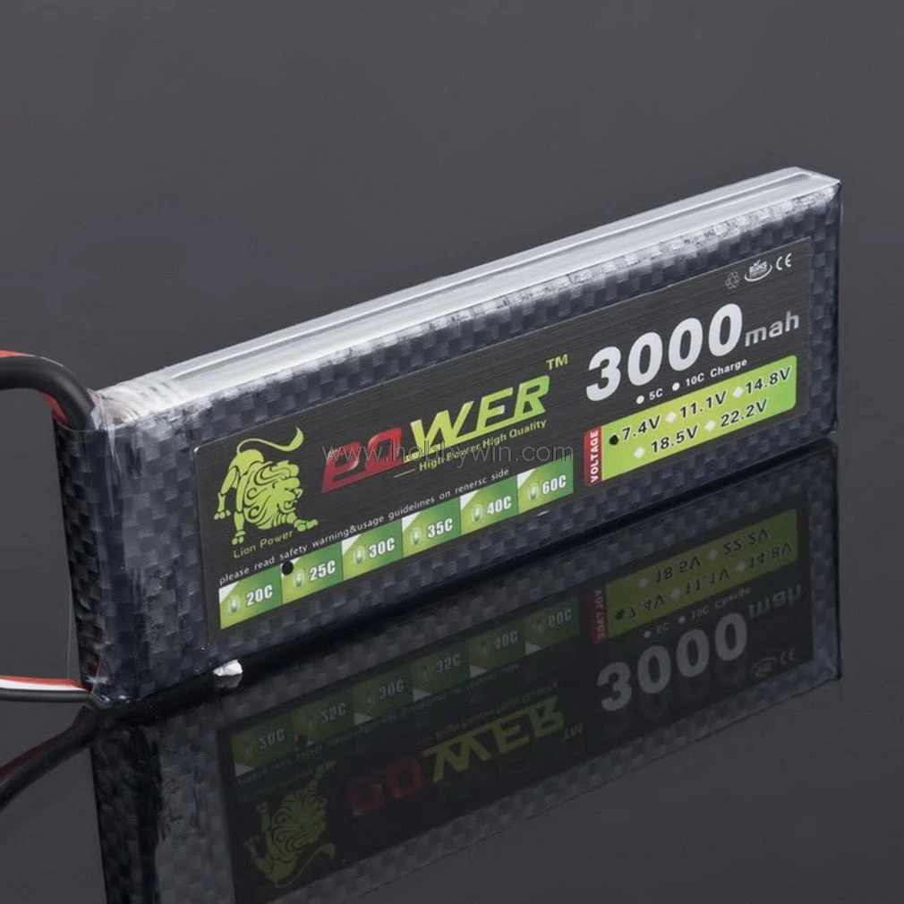 

7.4V 2S1P 3000mAh 25C LiPO Battery T plug Burst 50C RC Model Lipolymer power pack