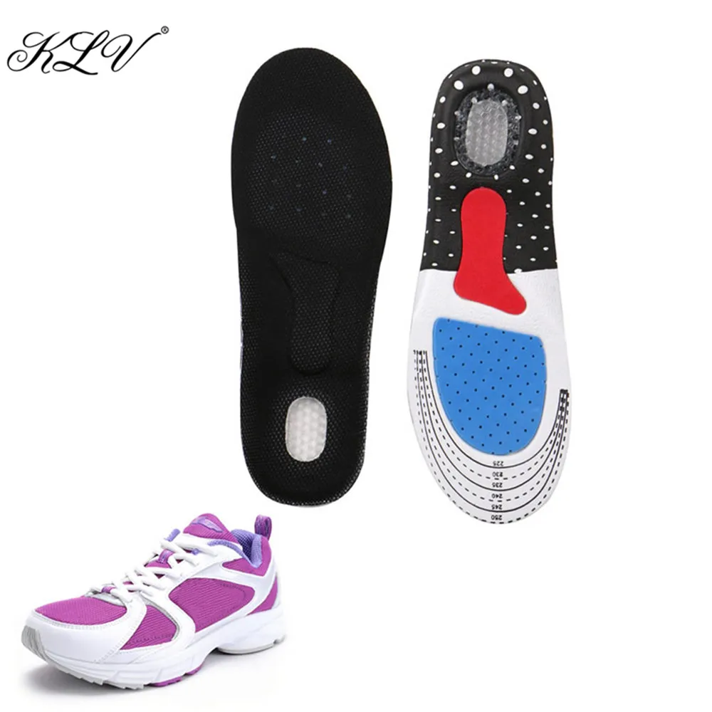 

KLV Unisex Silicone Foot Gel Insoles Pads Orthotic Arch Support Shoe Pad 35-40 Size