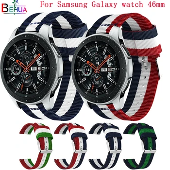 

Nylon Sport Strap band 22MM watch band For Samsung Galaxy Watch 46MM smart watch Strap Bracelet Replacement Wristband Adjustable