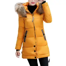 2017 Women Winter Large Fur Hooded Parkas Female Thick Warm Cotton Coat Women Wadded Winter Jackets Outwear Plus Size 3XL 17Dec1
