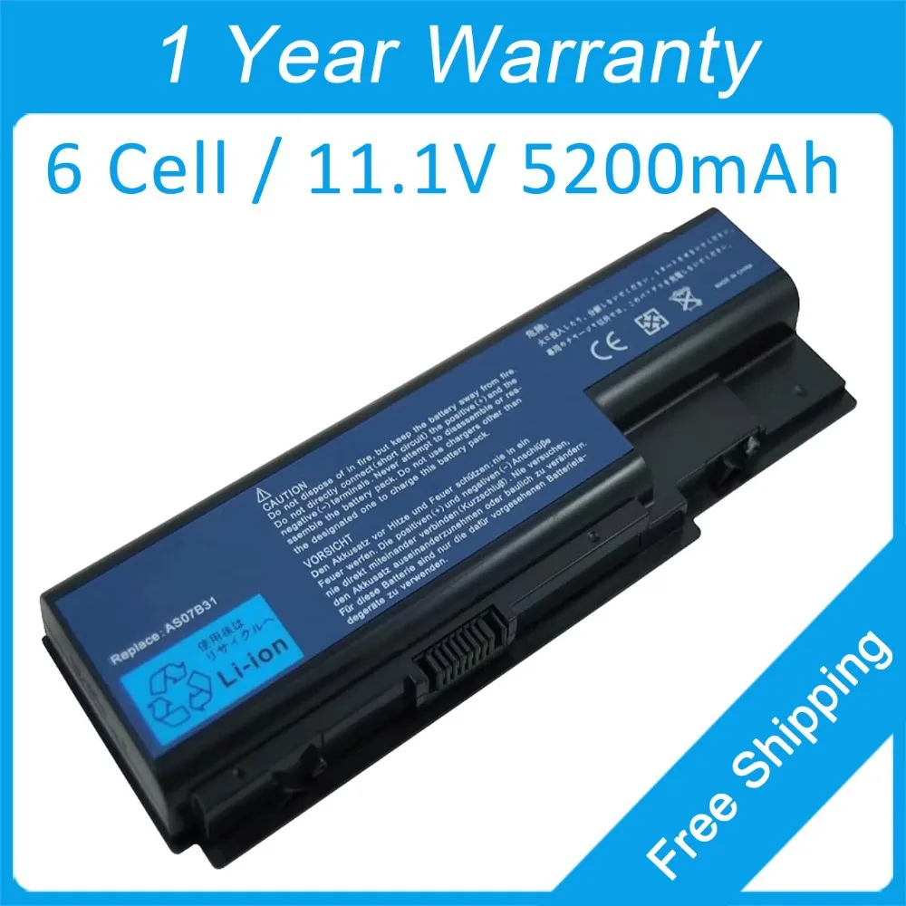 Новый аккумулятор для ноутбука acer Aspire 7738 7740 5720G 5730Z 5735Z 5739G 6935G 6930ZG 7720ZG AS07B71 BT.00605.015 LC.