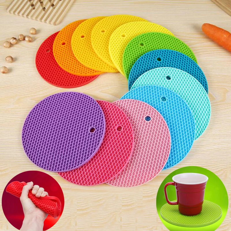 2016 Hot Thick circular multifunction desktop silicone insulation pad