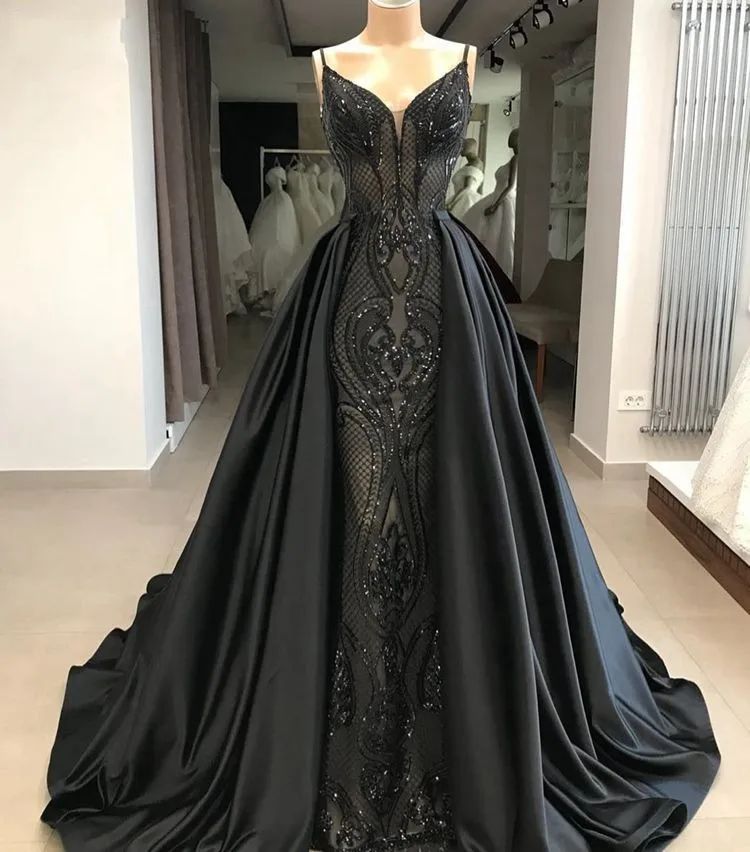 

Long Evening Dress A-Line Sleeveless V-Neck Appliques Special Occasion Dresses For Lady Elegant Women Dresses Evening Party