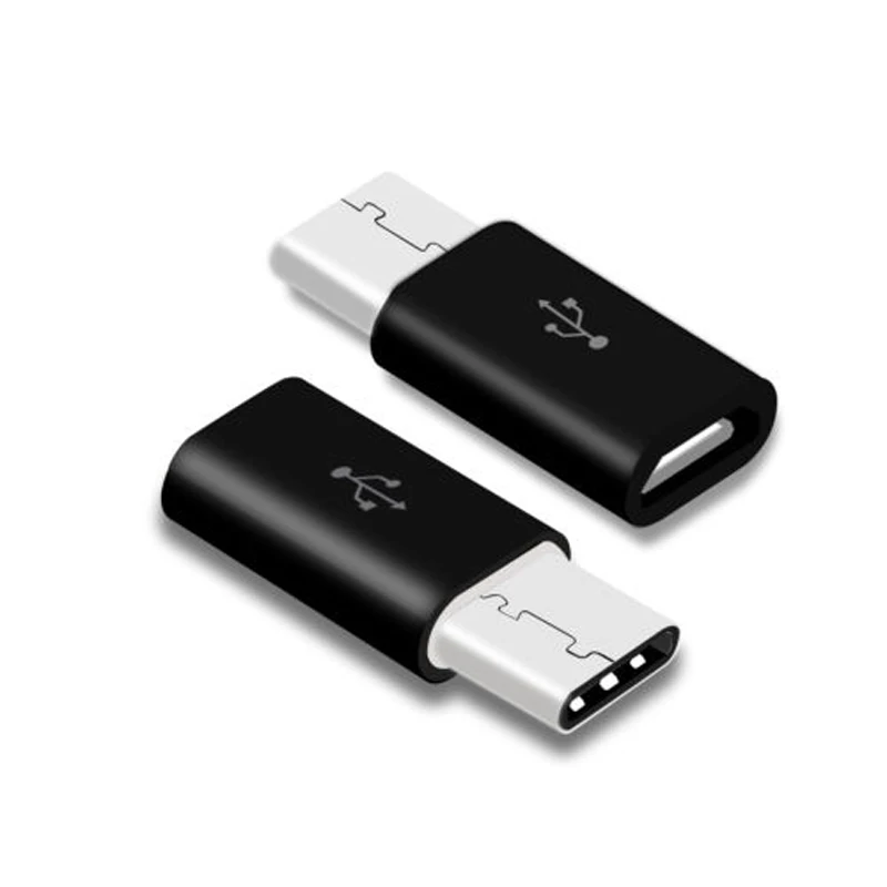 Горячая распродажа! 10 шт./партия USB 3,1 type C штекер для Micro USB Женский адаптер конвертер Разъем USB-C черный и белый UM