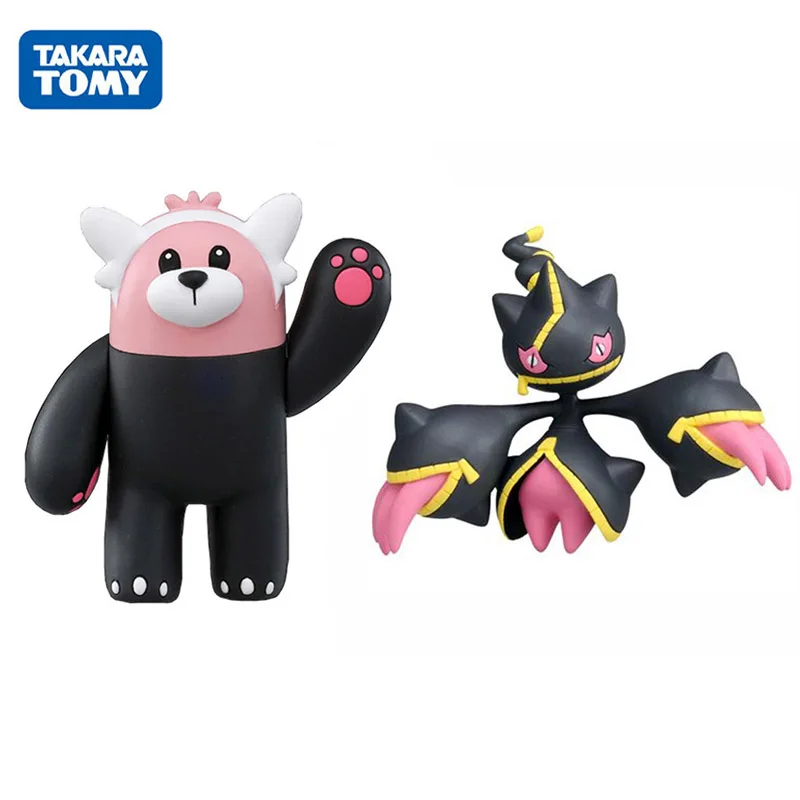 

TAKARA TOMY POKEMON Cartoon Mega Banette Bewear Figures Model Action Toys Collections Gifts for Fans and Kids Car Decoration