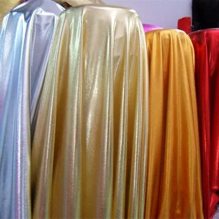 Плотная сценическая ткань, четыре Стрейчевые ткани из золотой фольги(спандекс), ткань для свадебного танца, сцена, посвященная diy, косплей, одежда, ткань металлик