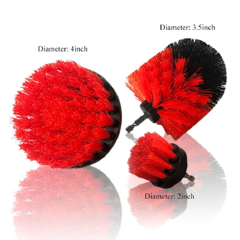 3 pcs/set Power Scrubber Brush Drill Brush for Bathroom Surface Tub Shower Tile Grout Cordless Power Scrub Cleaning Kit, 6Colors