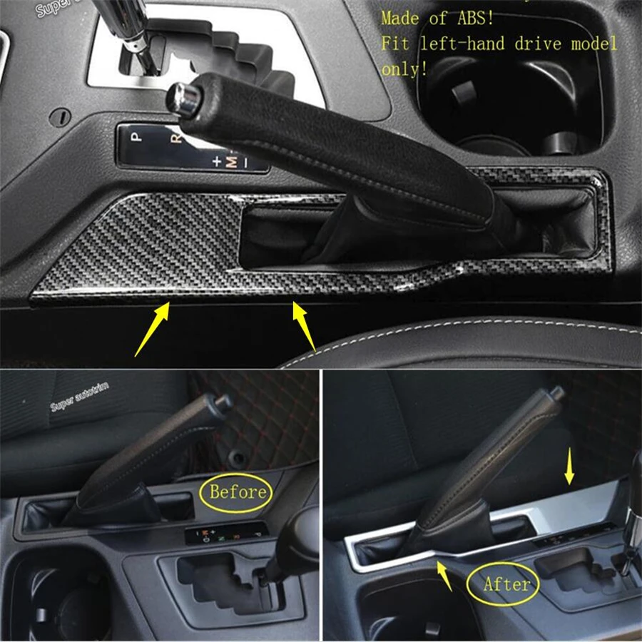 

Lapetus Parking Handbrake Stop Handle Brake Panel Cover Trim Accessories Interior Fit For Toyota RAV4 Rav 4 2016 2017 2018 / ABS