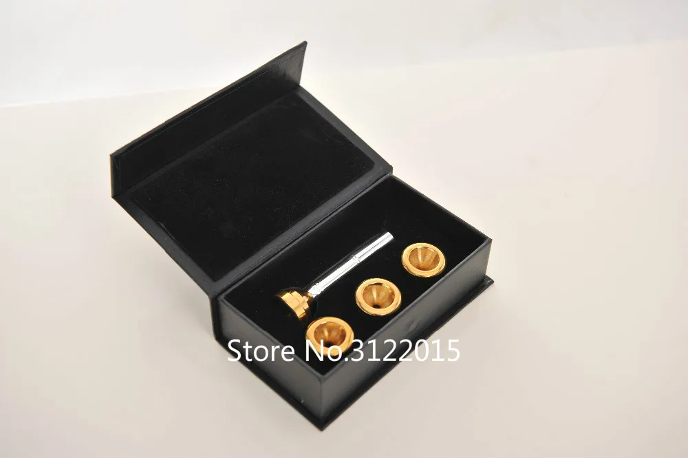 

Professional 4 Sizes 7C 5C 3C 1C 5 PCS /LOT Mouthpiece For Bb Trumpet Silver And Gold Lacquer Trumpet Nozzle Instruments Trumpet