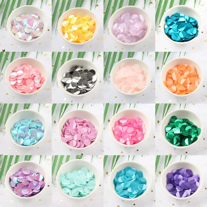 ISequins 200 шт./лот 12mm овальный раза блесток матовый разноцветные пайетками Свадебный