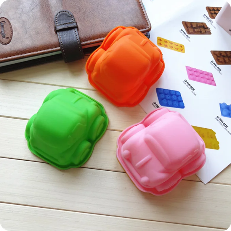 

3PCS Baking DIY Cake Car Cake Bread Dessert Silicone Mold