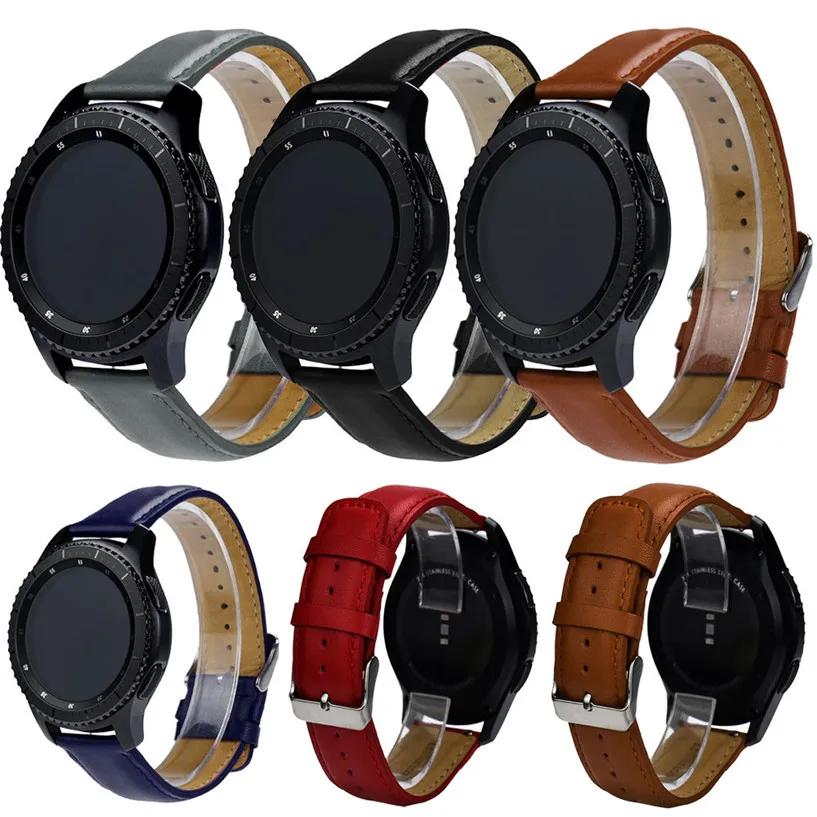 

Wristband watch 2018 High quality NEW Replacement Leather Watch Bracelet Strap Band For Samsung Gear S3 Frontier #0703