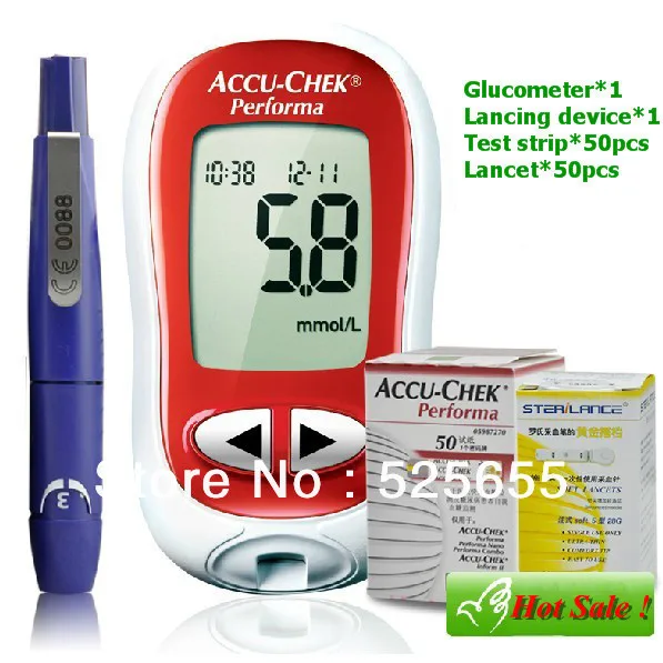Promotion ! Accurate Original Accu Chek Performa Blood Glucose Meter