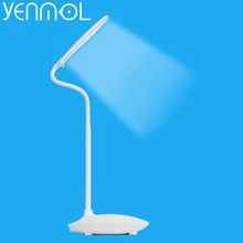 Yenmol Led Desk Lamp 5W Rechargeable 3 Brightness Levels Led Study Reading Table Lighting Touch Control Lamps Bureau TDBT02