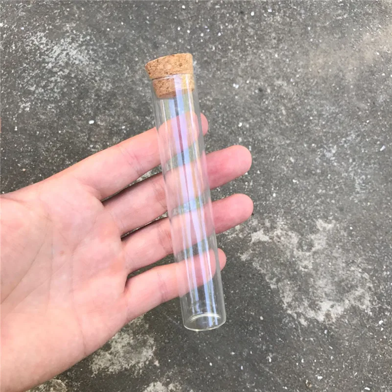 30ml Empty Glass Transparent Clear Bottles With Cork Stopper Glass Vials Jars Storage Bottles Test Tube Jars2
