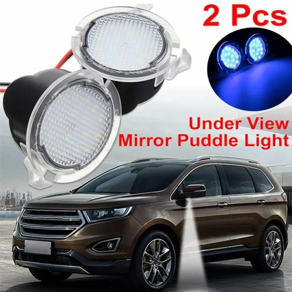 

2 Pcs / Set Mirror Lamp Car Rearview LED Under Side Mirror Light Car-styling Puddle Lamp Car Rearview For Ford