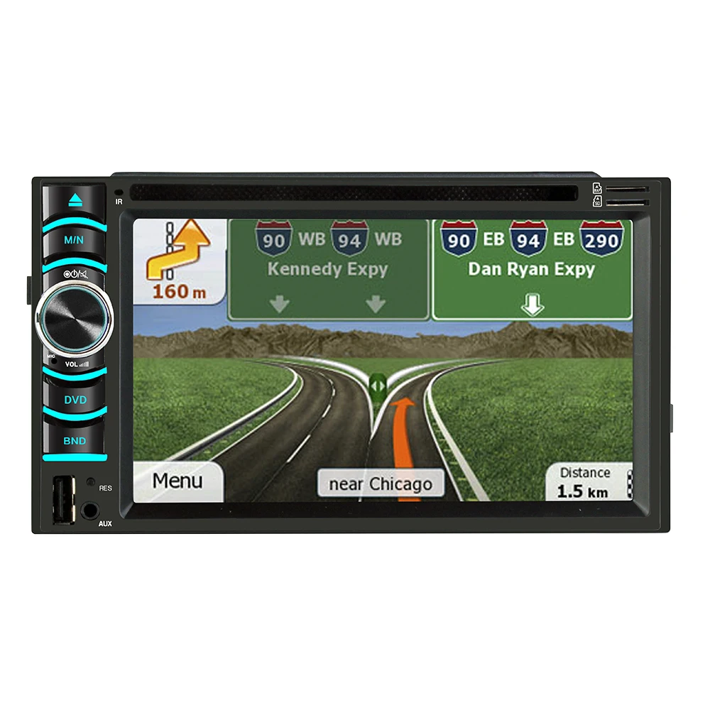 HEVXM 6116 Android 6,2 pulgadas car GPS navegación reproductor de DVD doble husillo multifunción reproductor de DVD radio 2Din vehículo MP5 Playe