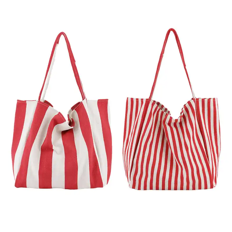 blue canvas bag