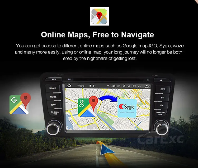 Discount Android 9.0 Octa Core 7 Inch Car DVD Player Stereo System For Audi A3 S3 With 3G WIFI Canbus Radio FM AM Radio GPS Navigation 10