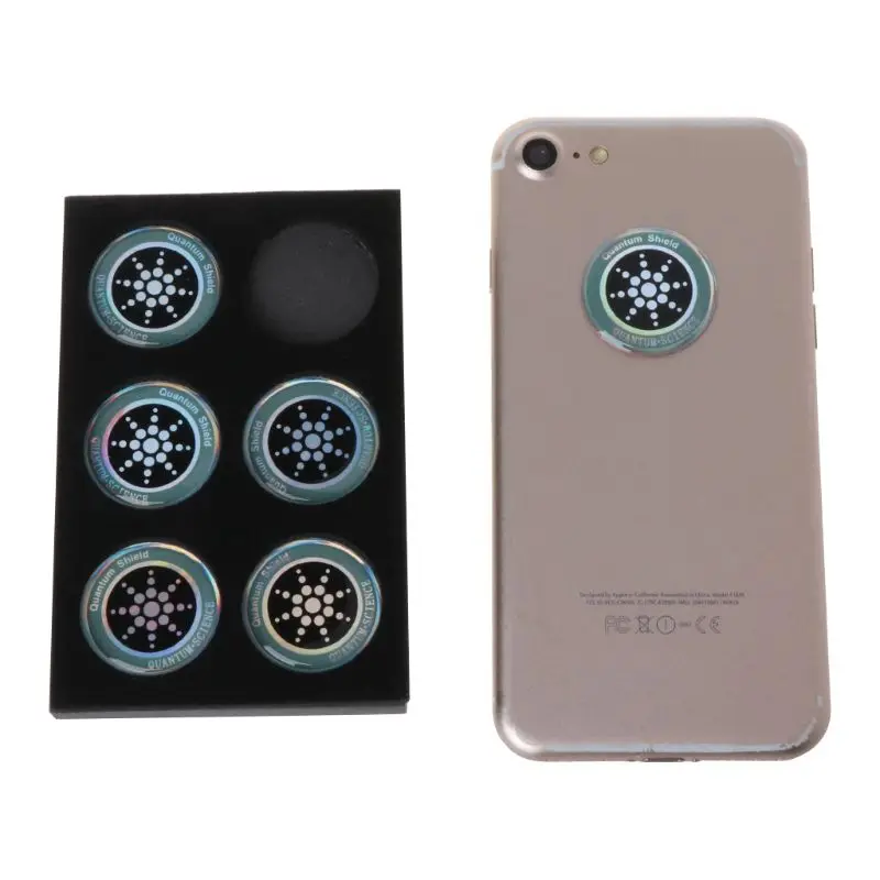 

6Pcs/Set Round Shield Sticker Mobile Phone Stickers For Cell Phone from EMF Fusion Excel Anti Radiation Protection