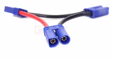 Envío gratuito 3 unids/lote nueva EC5 serie de serie Lipo batería / adaptador de Cable de alimentación para RC Hobby