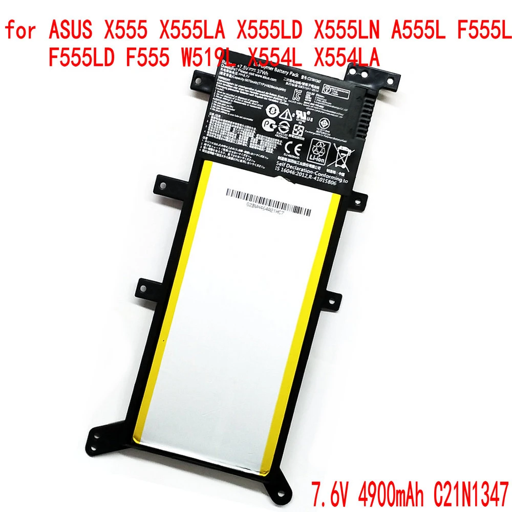 100 New Original 4900mah C21n1347 Battery For Asus K555 K555ld R556 R556l Vm510 Vm510l Vm590 Vm590l W519 W519l Mobile Phone Batteries Aliexpress