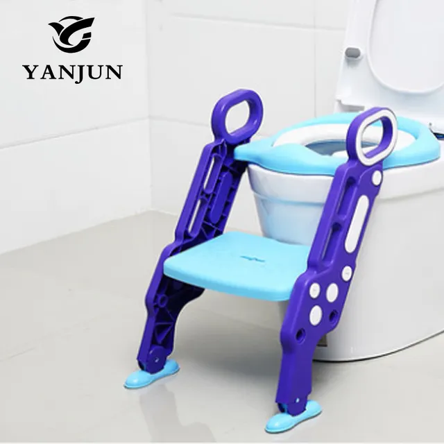 Asiento de orinal para niños y bebés YANJUN con cubierta de escalera