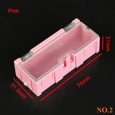 Mini Storage Box SMD SMT IC Electronic Component Container Box Case Diy Practical for Small Component Jewelry Tool Box Bead Pill tool chest on wheels Tool Storage Items