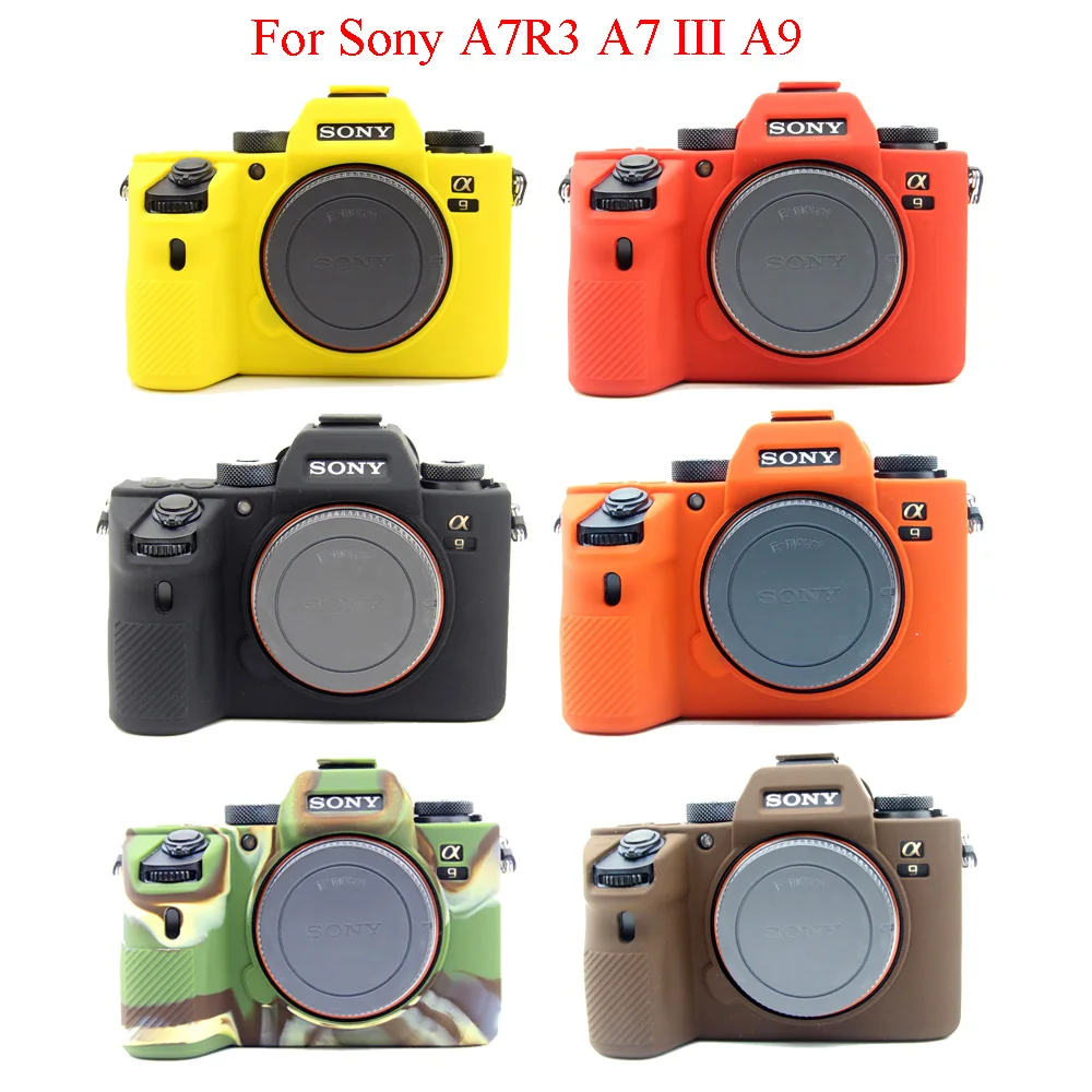 Красивый чехол из силикона резиновый для корпуса камеры Sony мягкая сумка A7R Mark 3 III