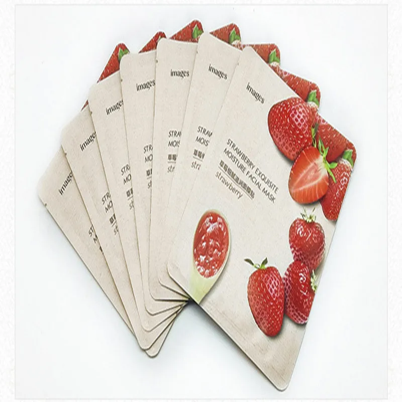 IMAGES 10pcs Face Mask Care Blueberry Moisturizing Pores Iron Box Skin Plant Extract Anti wrinkle Nourishing Wholesale Whitening (12)