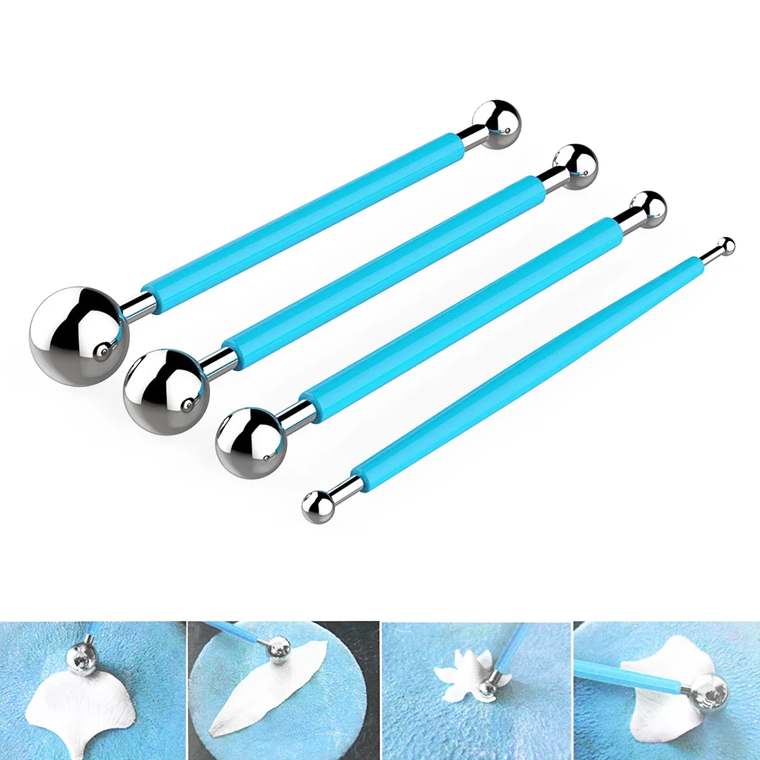 

4pcs/set Professional Slime Play dough Tool Sculpture Tools DIY Stainless Steel Polymer Clay Tools Toys For Clay Carving